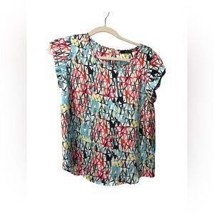 Renuar Geometric Blouse